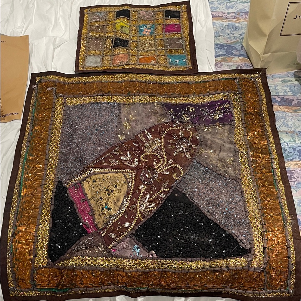 Colorful Patchwork Table cover and pillow case cover
